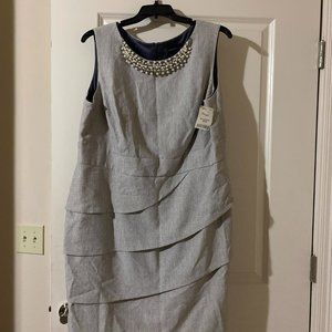 20W Connected Apparrel Gray Business Dress